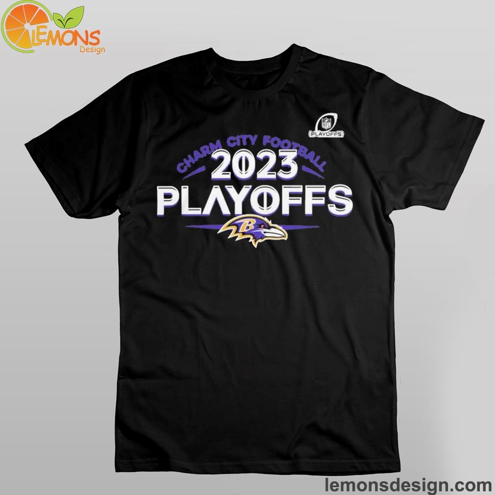 Baltimore Ravens Merch 2023 NFL Playoffs Charm City Football Shirt ...