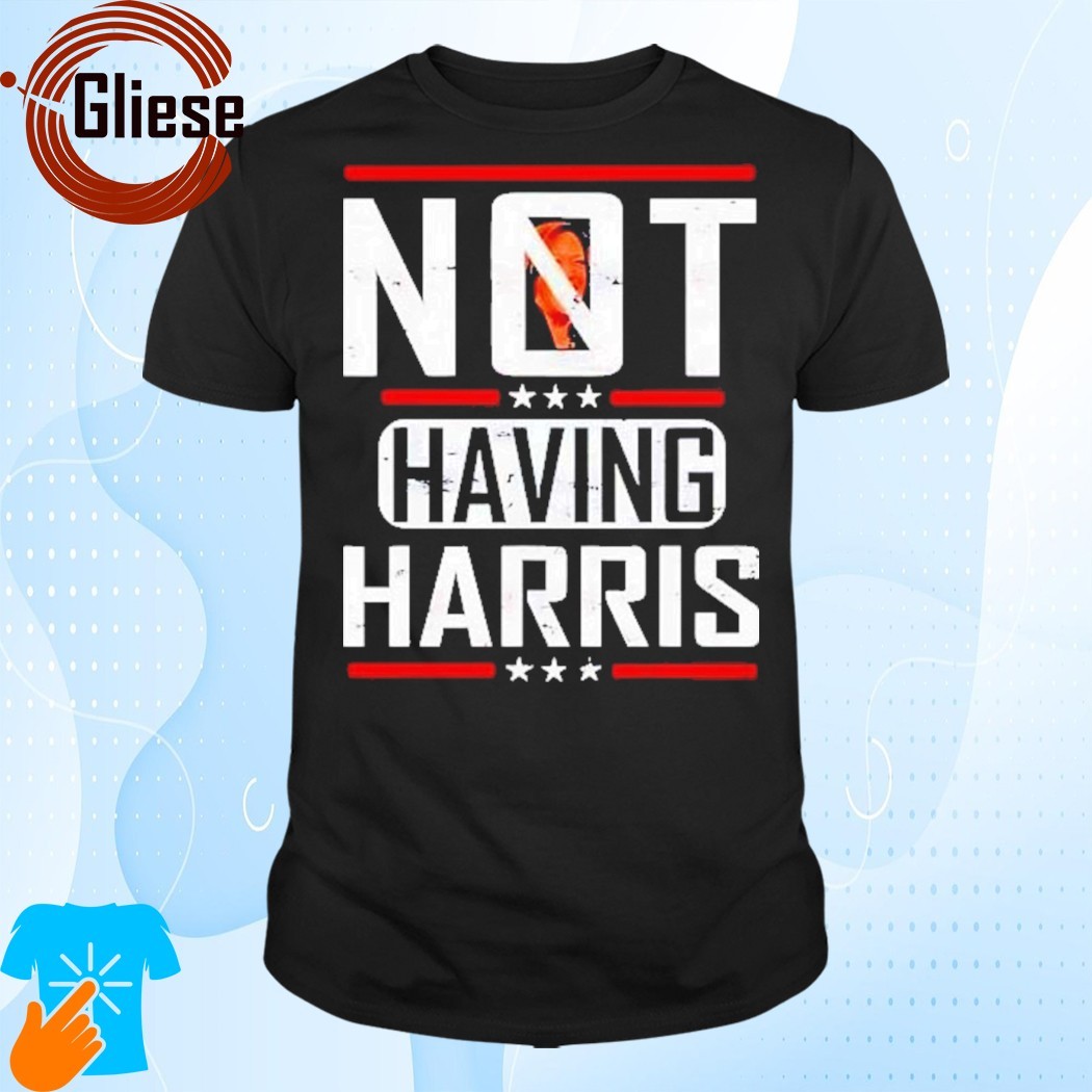 Official AntiKamala Harris not having Harris 2024 republican rally shirt