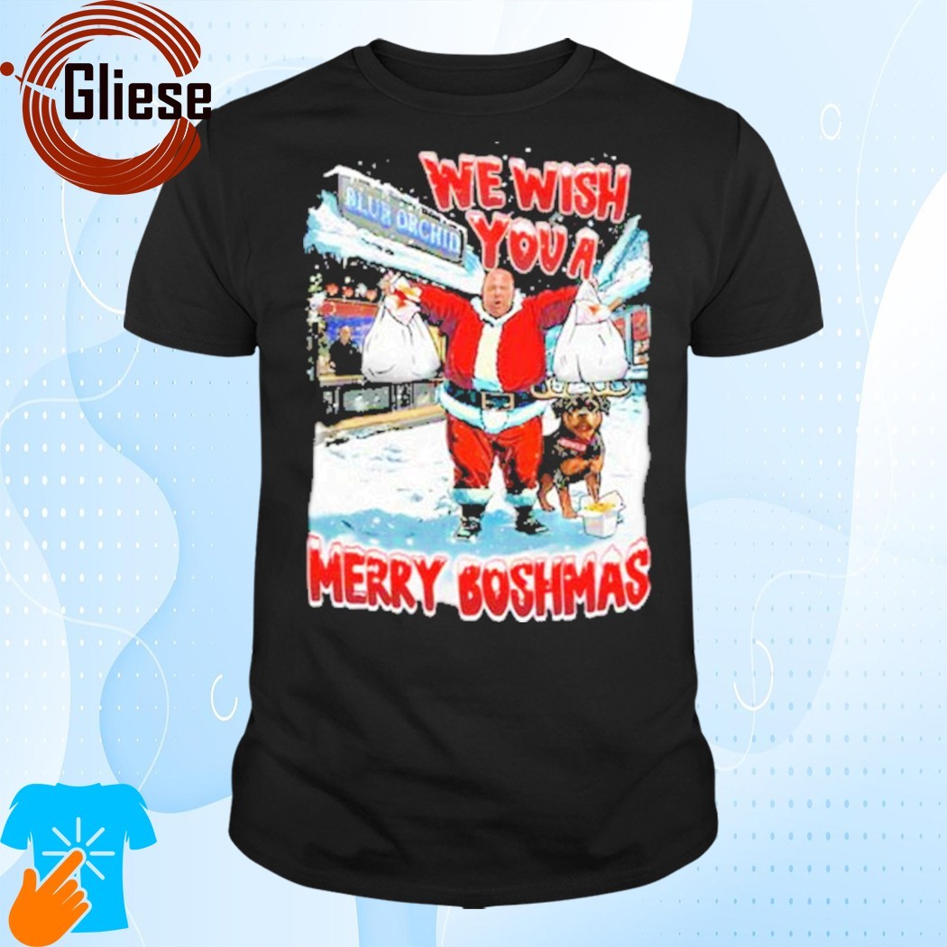 Official Boshtok Big John We Wish You A Merry Boshmas Shirt