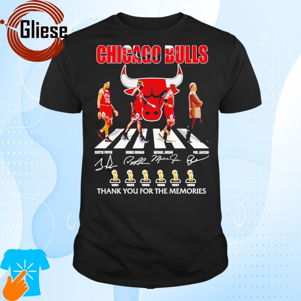 Official Chicago Bulls NBA Tribute Thank You for the Memories T-Shirt