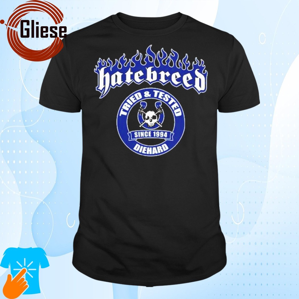 Official Hatebreed Nov 3 2024 Tried And Tested Indianapolis Shirt