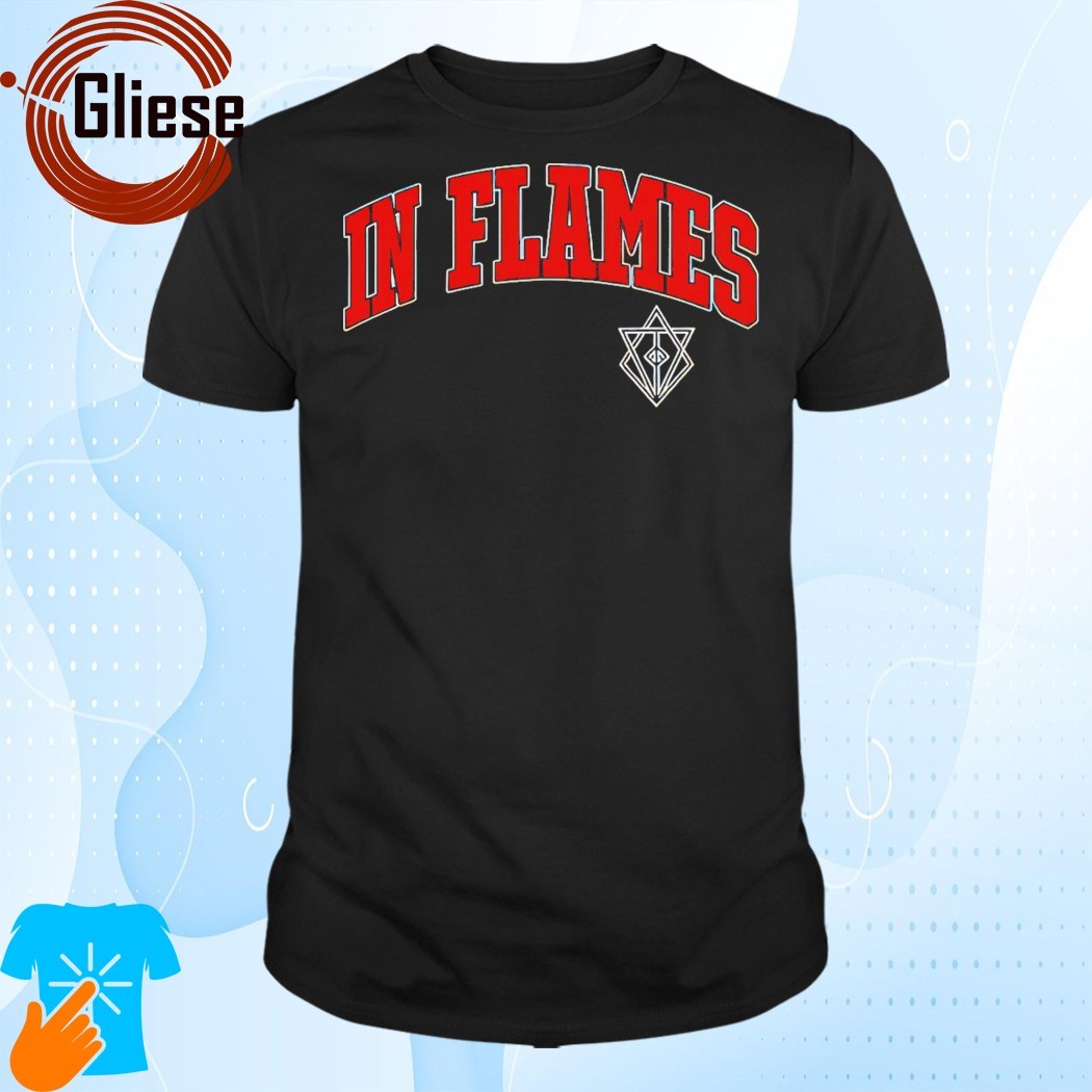 Official In Flames Collegiate Logo T-Shirt