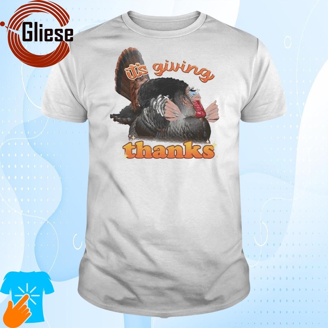 Official It’s Giving Thanks Turkey Thanksgiving Shirt