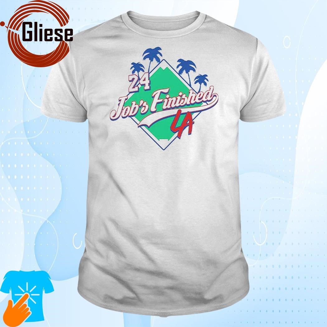 Official Jack Flaherty Dodgers 24 Job’s Finished Shirt