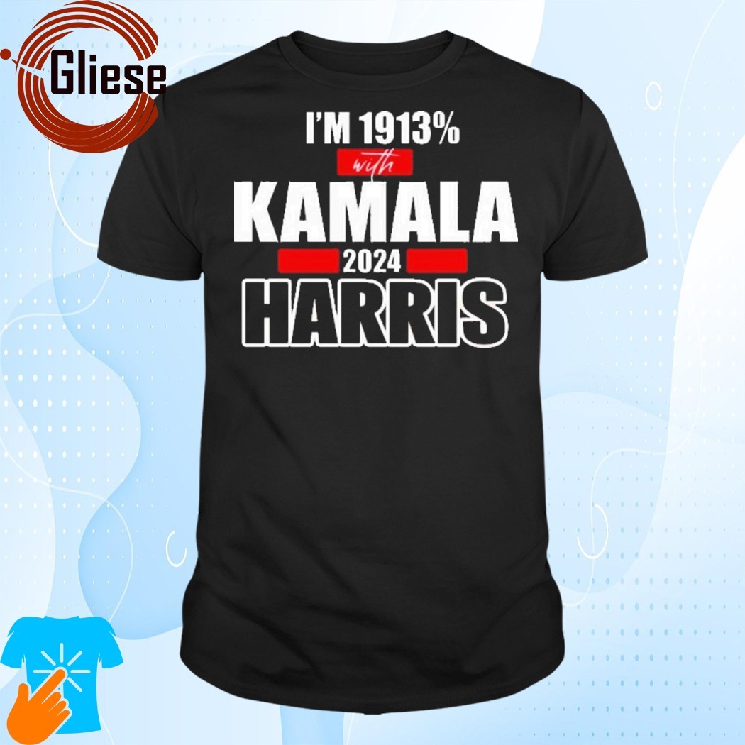 Official Jasmine crockett I'm 1913% with Kamala Harris 2024 Shirt