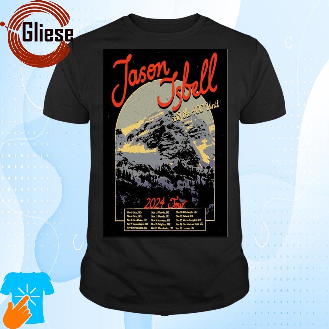 Official Jason Isbell And The 400 Unit EU & UK Tour 2024 Poster Shirt