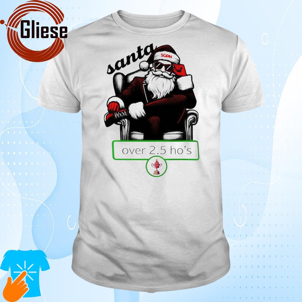 Official Santa claus over 2.5 ho's Christmas 2024 Shirt