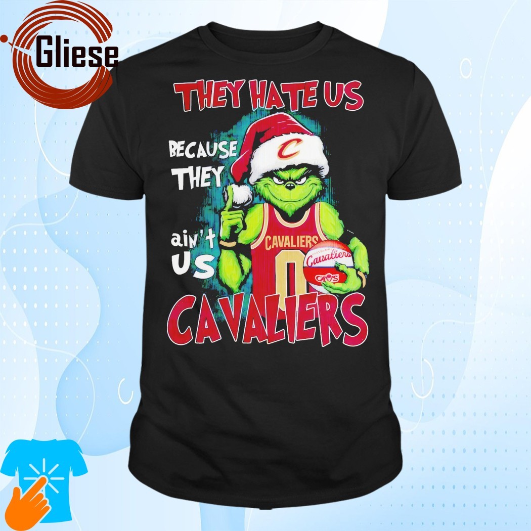 Official The Grinch x Cavaliers They Hate Us Merry Christmas 2024 T-Shirt