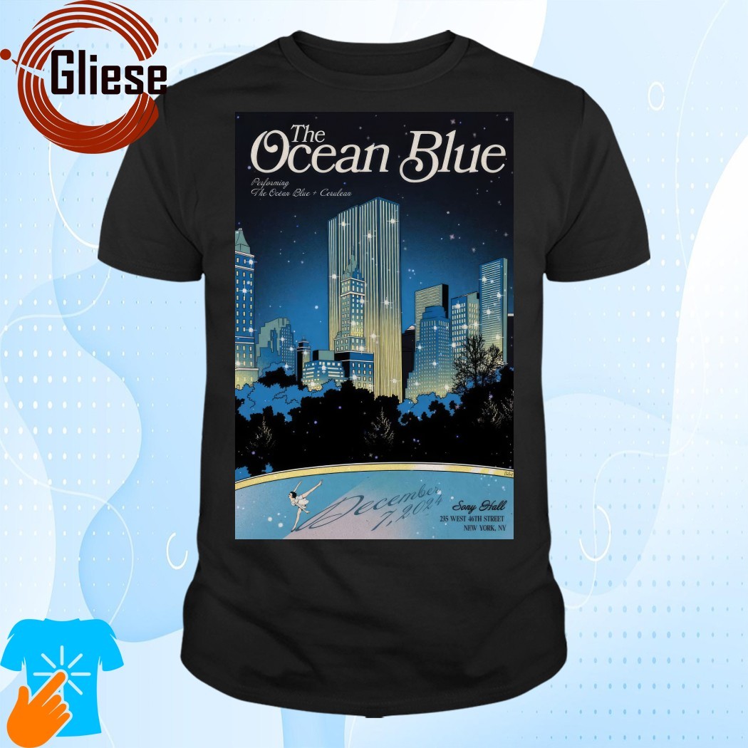 Official The Ocean Blue December 7 2024 New York NY Show Poster T-Shirt