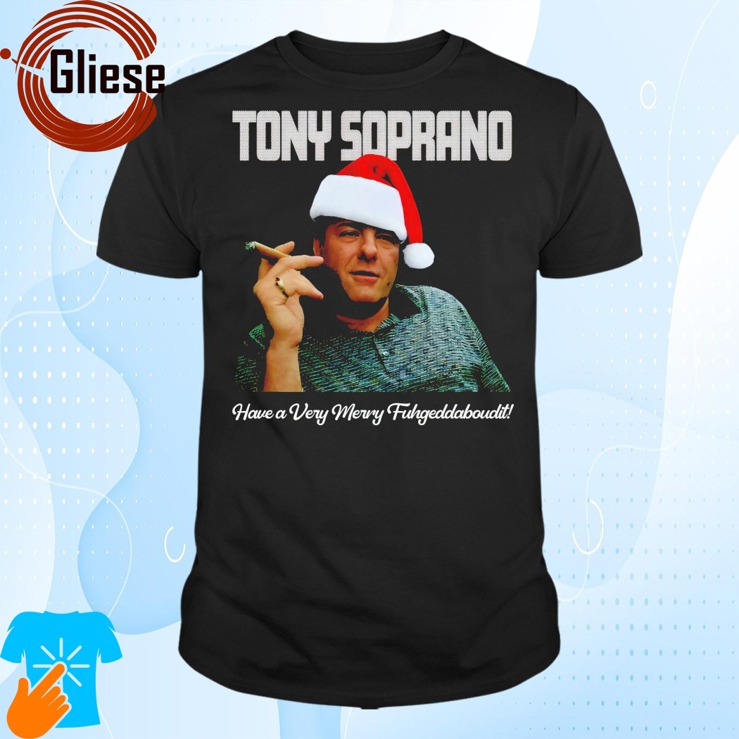 Official Tony Soprano Have A Very Merry Fuhgeddaboudit T-Shirt